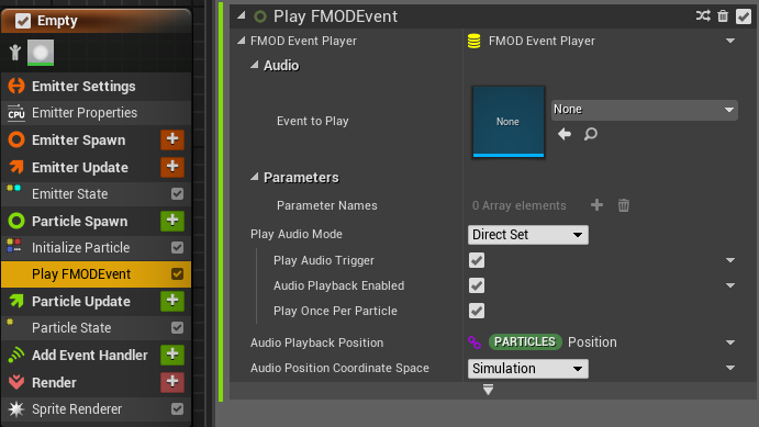 UE4 Play FMOD Event